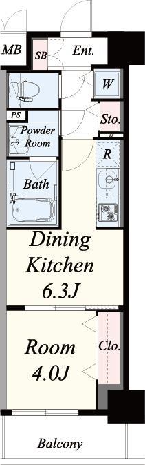 フェンテ・一条 間取り図