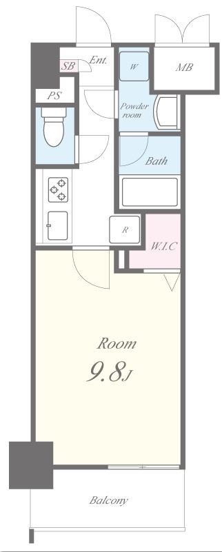 トレヴィ高岳 間取り図
