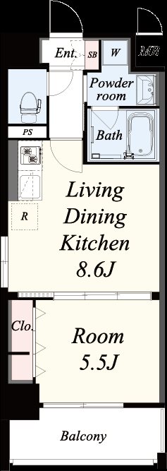 ラシェンタ三田駅 706号室 間取り