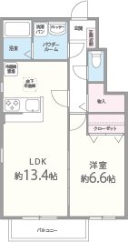 ソレアード 101号室 間取り