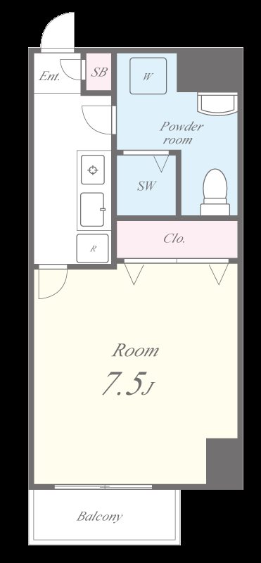 HR FRONT REGAL ドームウエスト 間取り図