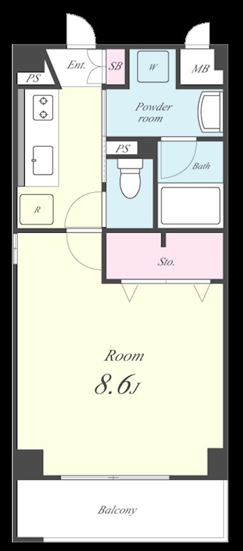 グリーンエイジ平和台 102号室 間取り