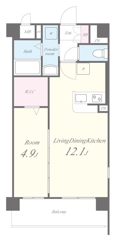 パルクレール(東淀川区) 間取り図