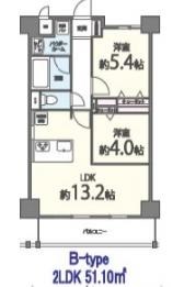 キャッスルビュー玉造上町台 間取り図