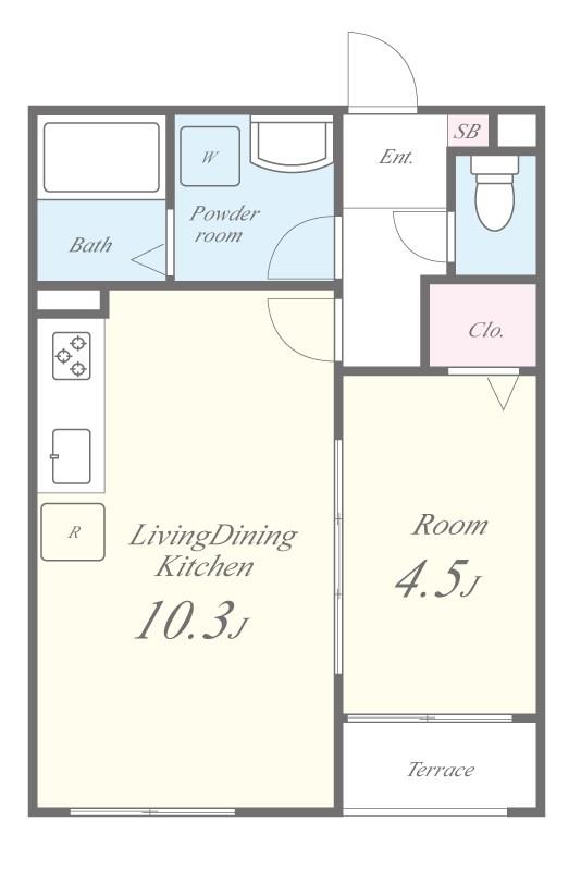 ワイズウェル桃谷 キッチン