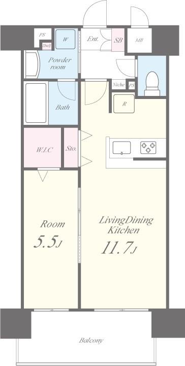 BALLON D&amp;rsquo;OR KYOBASHI 間取り図