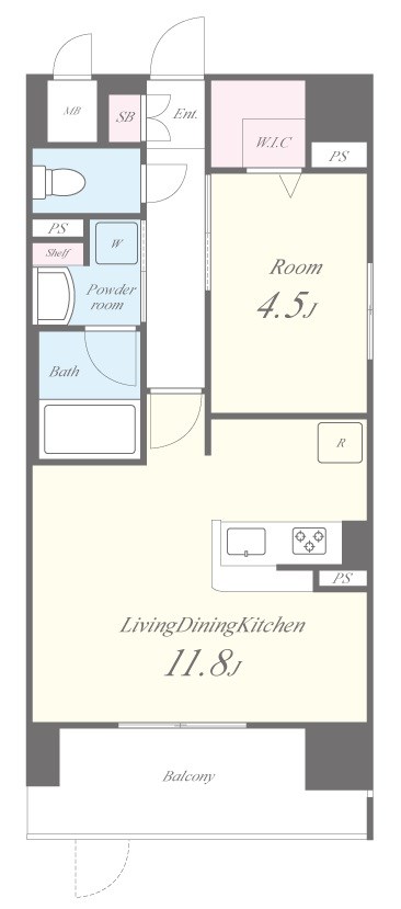 エムズセントラル上新庄 間取り図