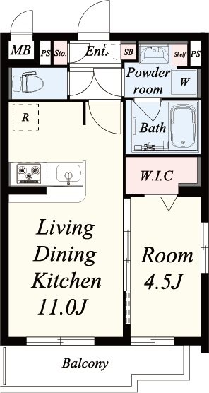 グランディールSUEHIRO 207号室 間取り