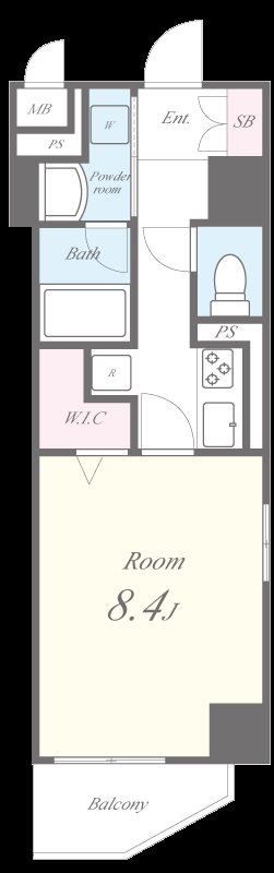 テ レジャンデール護国寺WEST 間取り図