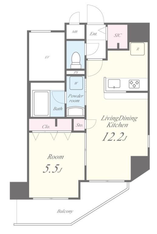 テ レジャンデール護国寺EAST 間取り図