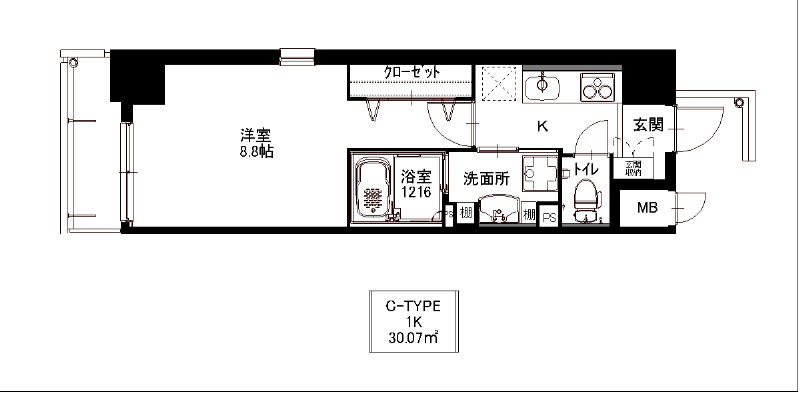 カトルセゾン金山 間取り図
