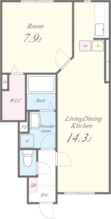クレールb 間取り図
