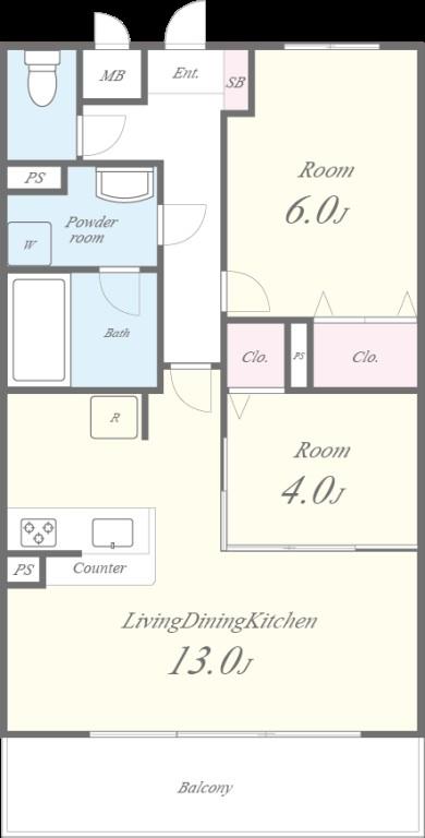 クルバ ビエント 間取り図
