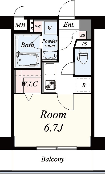 カーサみなみ 203号室 間取り