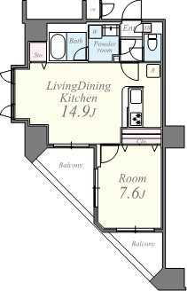 グランドール文京 間取り図