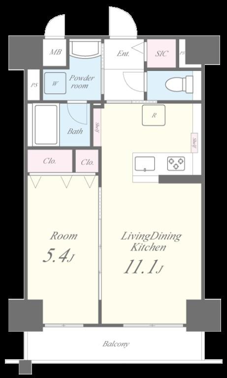 ダイレ・エヌ 間取り図