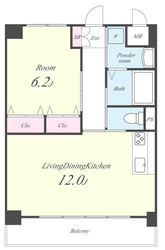 シャテーニュ･デュ･ボア 間取り図