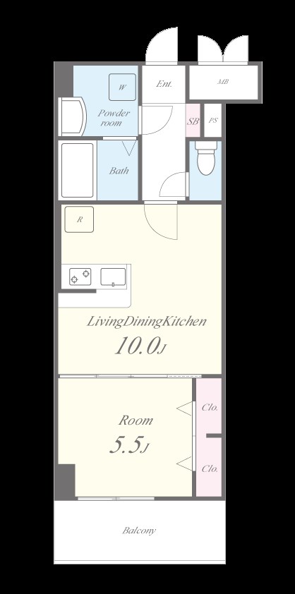 リッツ・アヴェニュー 間取り図