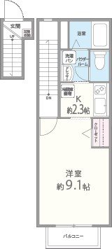 ヴェルデュールTomatsu 201号室 間取り