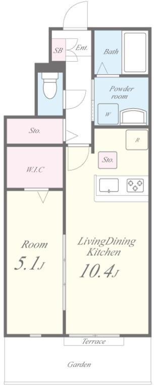 グランデージ雅 101号室 間取り