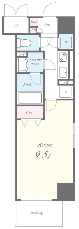 プライム大阪城北 間取り図