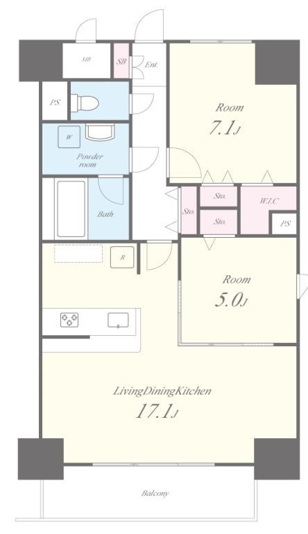 JS御園通 間取り図