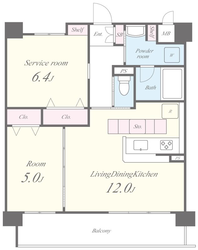 リバーサイド大津屋 間取り図