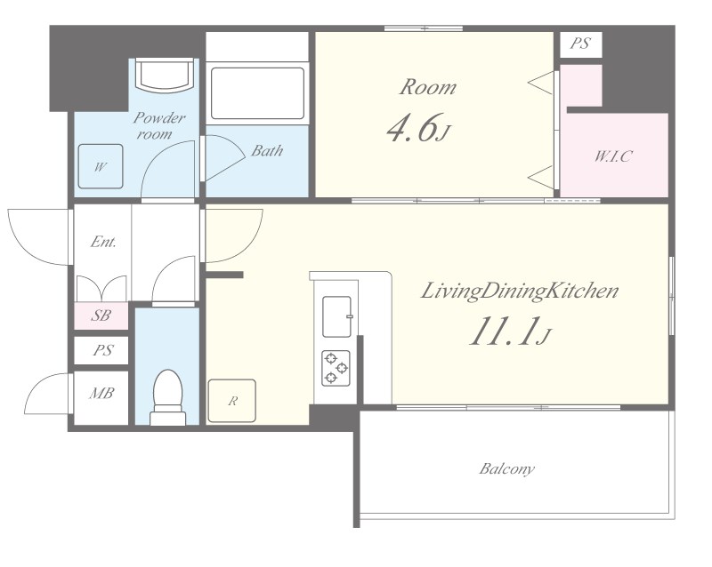 サン･マルベリー扇町 間取り図