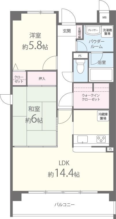 ヴィラプログレス 間取り図