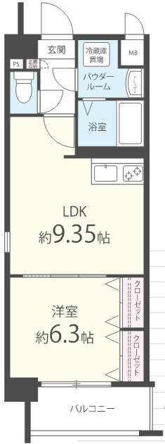 ムーンリバー久留米東町 間取り図