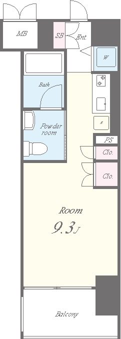 セイワパレス 京橋コルティーレ 0302号室 間取り