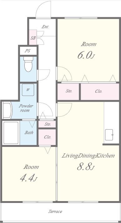 ルーセントベガ 102号室 間取り