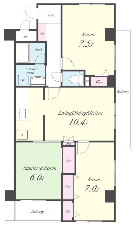 ライツ妙典 間取り図