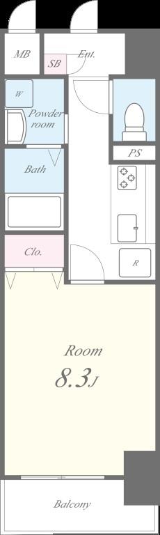 ラフィネ所沢 間取り図