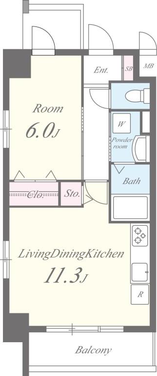ファミーユ桜上水 間取り図