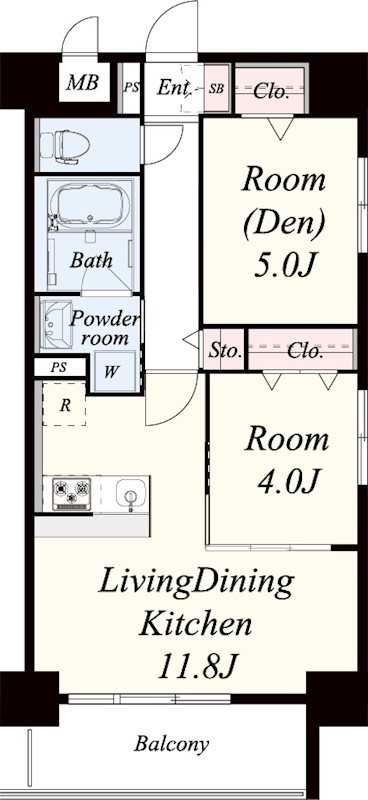 フェリースヴィダ福島 303号室 間取り