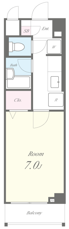 クレアール エスパシオ 間取り図