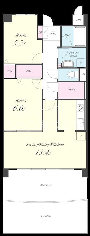 サンシャインV 間取り図