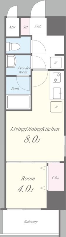 LaCASA新北野Ⅱ 701号室 間取り