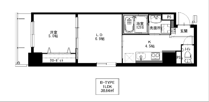 カトルセゾン金山 間取り図