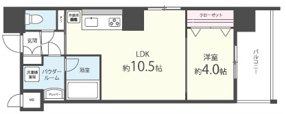 スペランツァ十三東 901号室 間取り