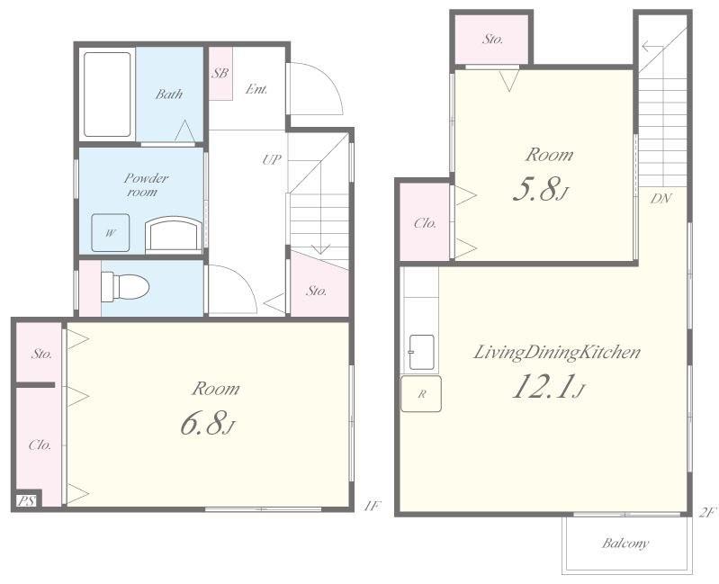 黒川レジデンス 102号室 間取り