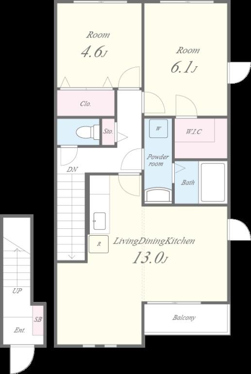 ポムダムール 間取り図