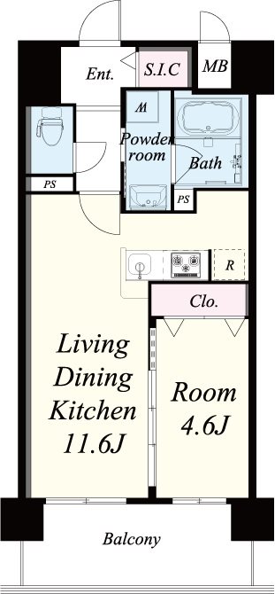 ブル フォルトゥーナ扇町 0202号室 間取り