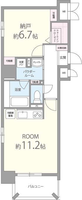 huit arbre上町台 間取り図