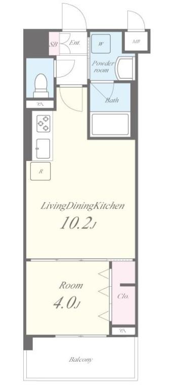 LaCASA江坂 間取り図