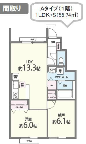カーサベージュⅢ 105号室 間取り