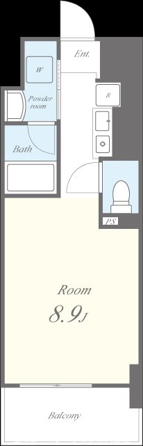 N　Residence　新今宮 間取り図