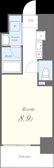 N　Residence　新今宮 間取り図
