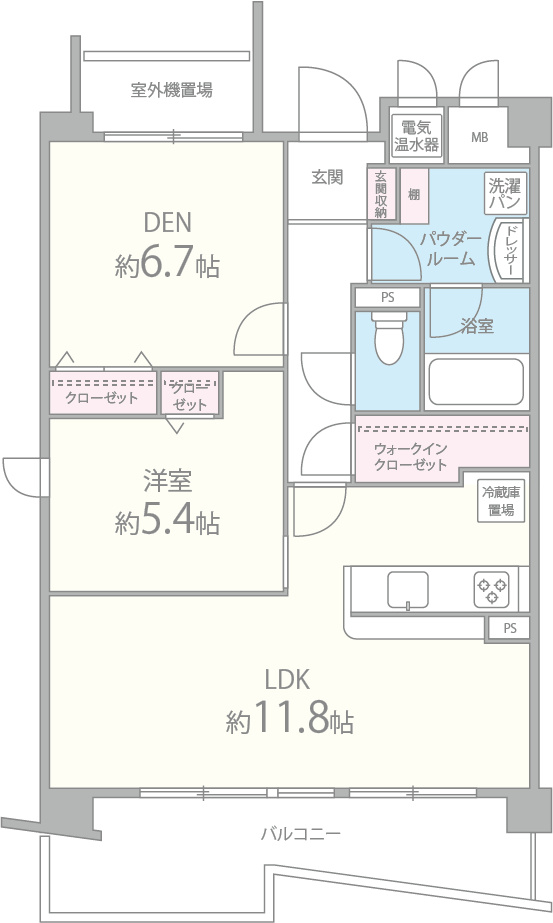 グランデ紫陽花 間取り図